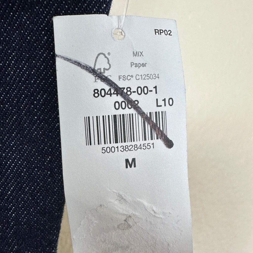 Old Navy Women's M Denim Midi Dress Dark Wash Sleeveless Square Neck Preppy NEW - Picture 8 of 12